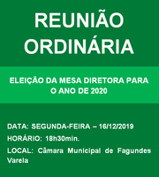 ÚLTIMA SESSÃO ORDINÁRIA DO ANO DE 2019