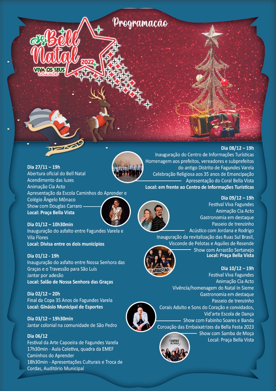 PROGRAMAÇÃO BELL NATAL- 2022