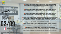 PAUTA DA SESSÃO ORDINÁRIA DO DIA 02/09/2025