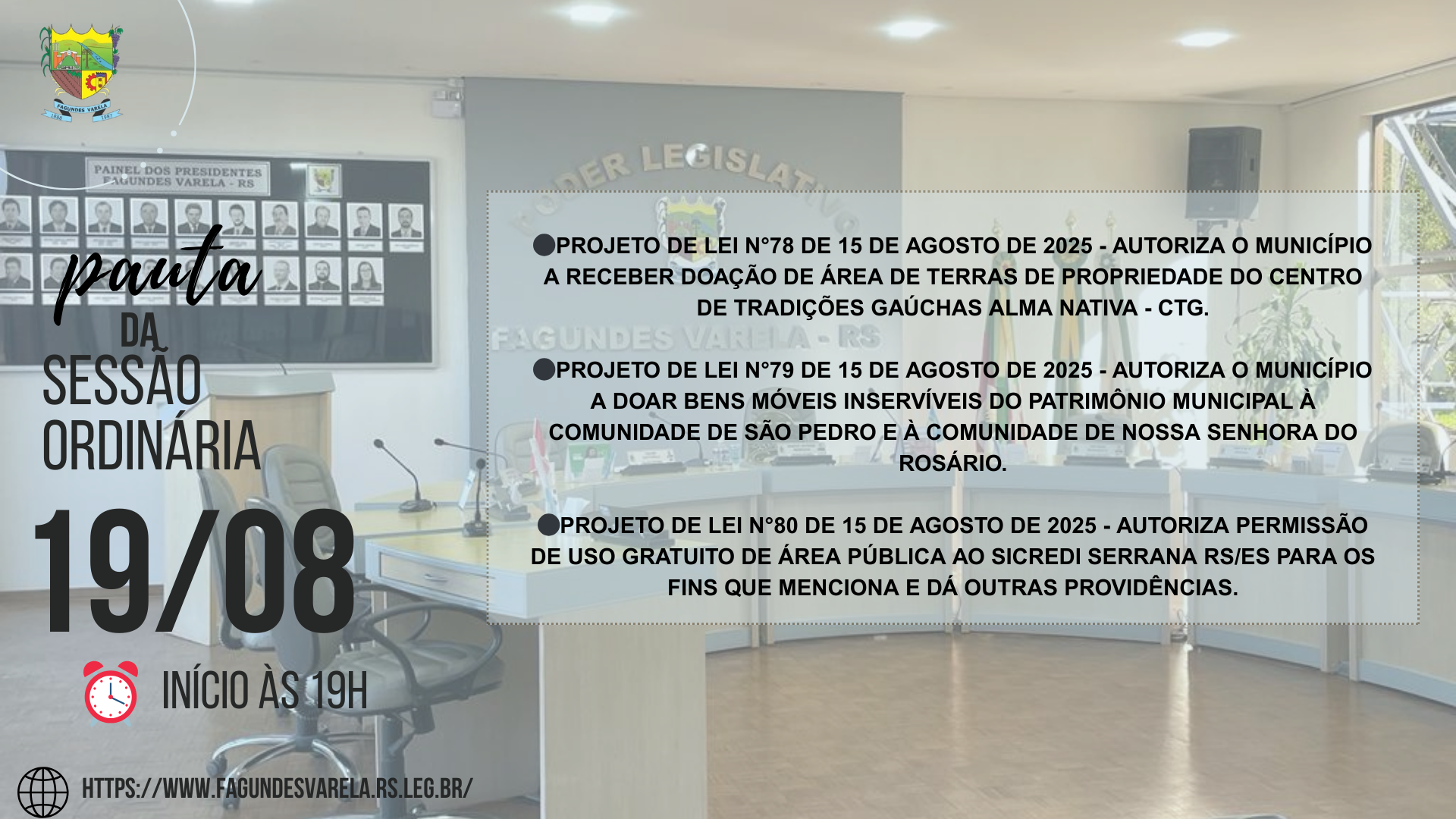 REUNIÃO ORDINÁRIA - 19/08/2025