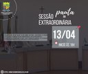 PAUTA DA SESSÃO EXTRAORDINÁRIA DO DIA 13/04/2023, COM INÍCIO ÀS 19H